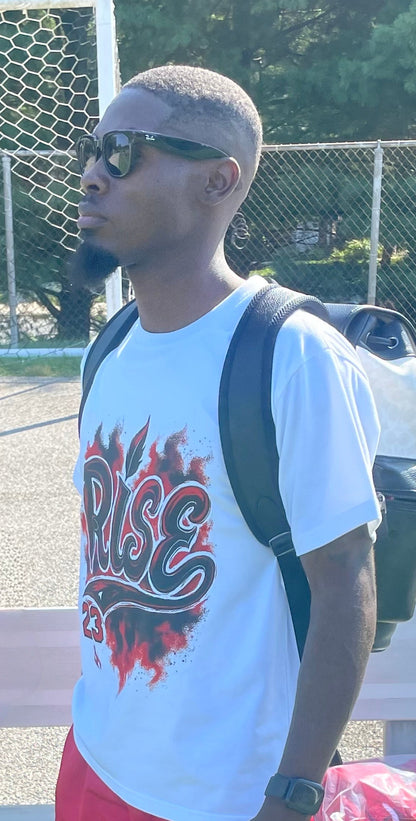 Rise Red Black White T-Shirt