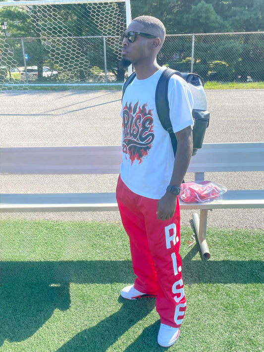 Rise Red Black White T-Shirt